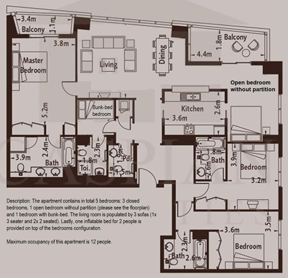 Elite Royal Apartment - Panoramic Full Burj Khalifa, Fountain & Skyline View - Baron Dubai Luaran gambar