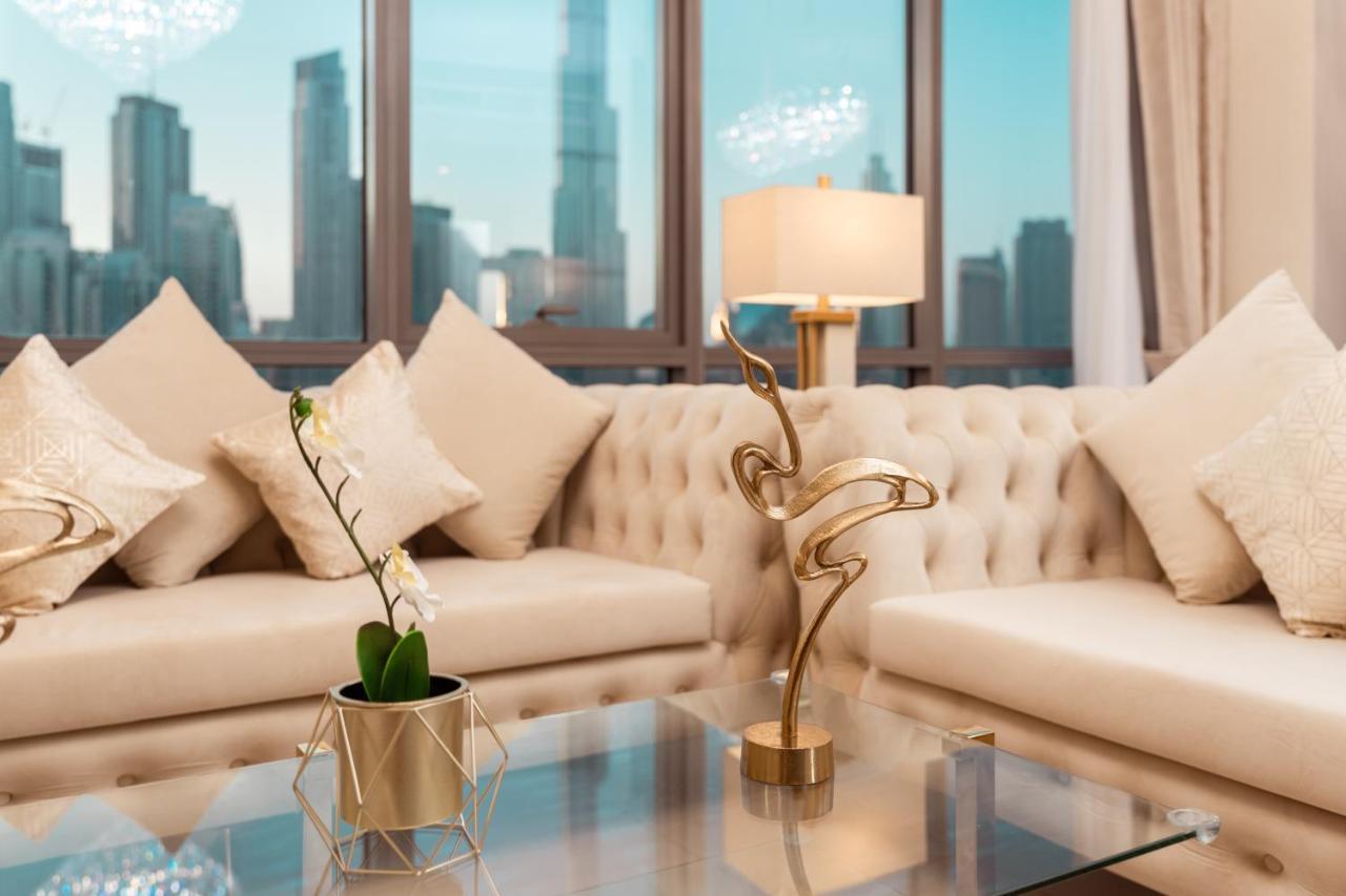 Elite Royal Apartment - Panoramic Full Burj Khalifa, Fountain & Skyline View - Baron Dubai Luaran gambar